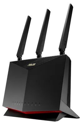 Produktbild von ASUS 4G-AC86U, Wi-Fi 5 (802.11ac), Dual-Band (2,4 GHz/5 GHz), Ethernet/LAN, 3G, Schwarz, Tabletop-Router