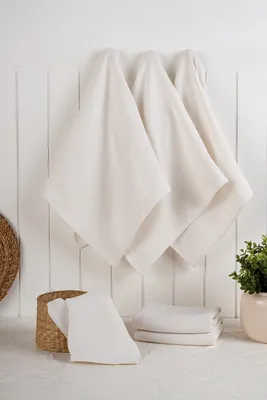 Produktbild von Hermia Concept, Eloise - Ecru, Küchenhandtuch-Set (6-teilig), 90 % BAUMWOLLE / 10 % POLYESTER, Ekru, 43 x 18 x 76 cm