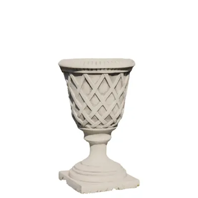 Produktbild von Schöne Amphore Pokal für den Garten zum Bepflanzen, aus Steinguss Neu Frostfest Witterungsbeständig, Stilvolle Amphore zur Gartengestaltung JA-093