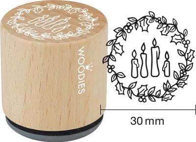 Produktbild von COLOP Motiv-Stempel Woodies "4 Kerzen"