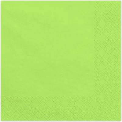 Image de Serviettes en papier 33 x 33 cm, 2 couches, 20 pièces, vert clair