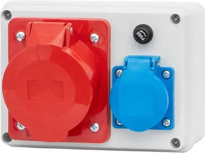 Produktbild von R-150 Verteiler - 32A/5P, 230V Steckdosen mit F3.0084 Sicherung