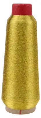 Produktbild von Metall-Stickgarn, 150D, Polyestergarn, Maschinen-Stickgarn (Gold)