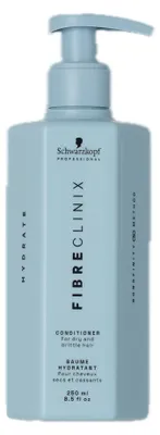 Productafbeelding van Schwarzkopf Fibre Clinix, voor dames, conditioner voor thuisgebruik, geschikt voor breekbaar en droog haar, versterkend, 250 ml, verpakt in een pompflacon