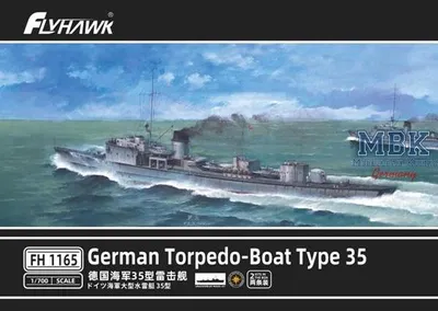 Immagine prodotto di FLYHAWK FH1165 Torpediniera tedesca Tipo 35 (2 set)