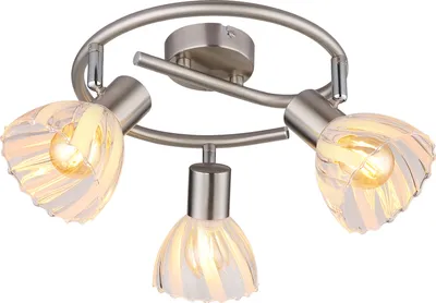 Productafbeelding van Plafondlamp 3-lichts Zachery nikkel