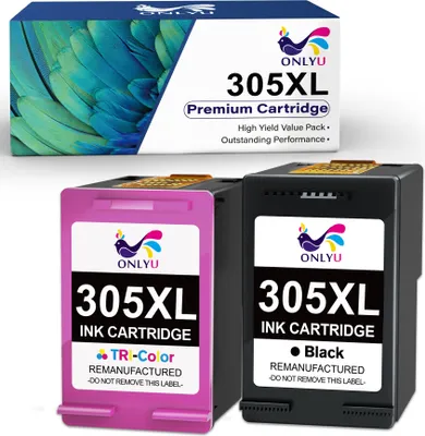 Produktbild von 🔥🔥🔥XL 305XL Patronen Ersatz für HP 305 DeskJet 2700 2710 2720 2724 DeskJet Plus 4110 4120 4130 Envy 6010 6020 6030  [1BK=600 Seiten,1C=450 Seiten]