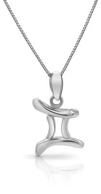 Produktbild von AMITSCHI® Sternzeichen-Kette aus 925 Sterling Silber - [verstellbare Sternzeiche