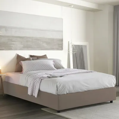 Imagen del producto de Annibale - Cama Doble, Gris Tortora, Desenfundable Italy