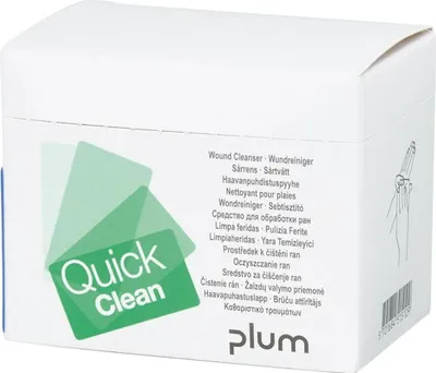 Produktbild von Plum Wundreiniger QuickClean Box mit 20 Stück