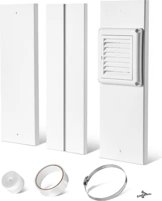 Produktbild von SucceBuy Trockner-Entlüftungsfenster-Set, verstellbar von 430–1549 mm für Schiebefenster