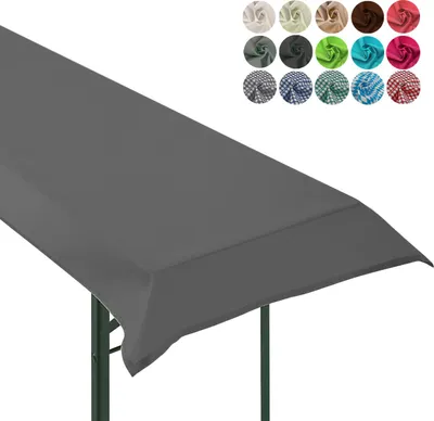Tischdecke für Bierzeltgarnitur: Blickdichte Biertischdecke für Bierzeltgarnituren 250x100cm