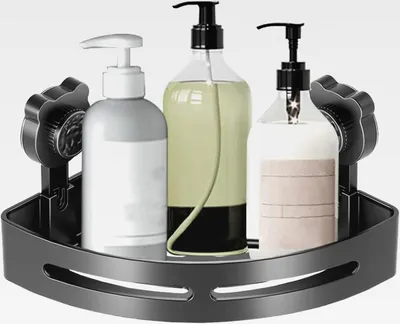 Produktbild von Eck-Duschregal, ohne Bohren, Eck-Organisation, dreieckiger Duschwandhalter | für Badezimmer, Küche, WC, Waschküche, Zuhause, College, Wohnheim, Wohnung, Hotel