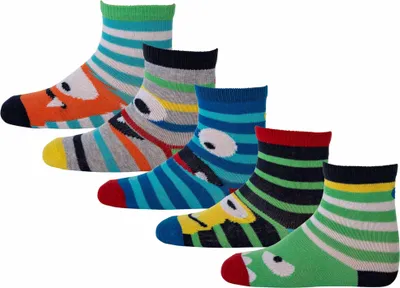 Produktbild von CUCAMELON Kinder Socken, 5er Pack - Strumpf, Motive, 2-4 Jahre, One Size Monster