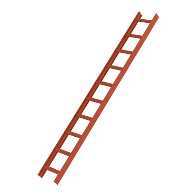 Produktbild von MUNK Aluminium Dachleiter 10 Sprossen rot