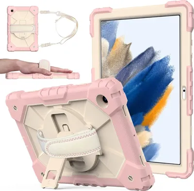 Obrázok produktu pre Puzdro pre Samsung Galaxy Tab A 8" so stojanom a ramenným popruhom Ružové
