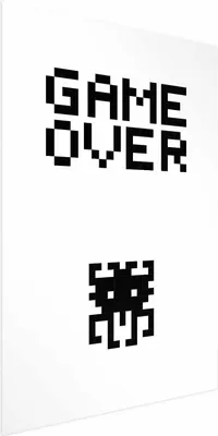 Produktbild von Posterpapier Poster - Game Over 29.7x42 cm Für Kinder i-A-0151-ao-a