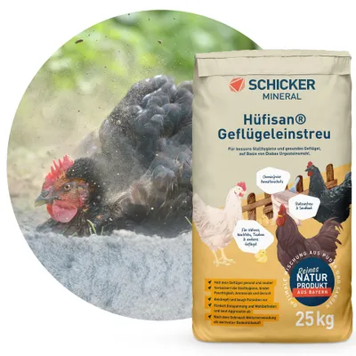 Produktbild von Schicker Mineral-Hüfisan Geflügeleinstreu 25 kg-0-2mm