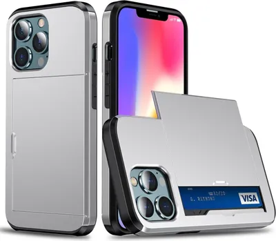Produktbild von König Design Hülle kompatibel mit Apple iPhone 13 Kunststoff Soft Handyhülle - Handy Case Silber