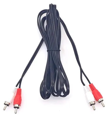 Productafbeelding van 3M dubbele RCA-kabel, stereo audiokabel met afgeschermde subwooferkabel