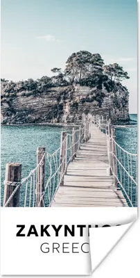 Produktbild von MuchoWow® Poster Zakynthos - Griechenland - Brücke 20x40 cm - Plakat - Foto