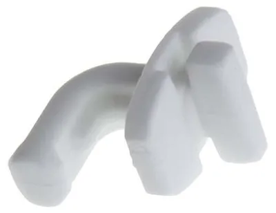 A white ceramic part for an appliance, possibly a heating element or support.