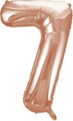Produktbild von Folienballon Zahl 7 Roségold