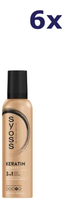 Produktbild von 6x Syoss Mousse 250 ml mit Keratin