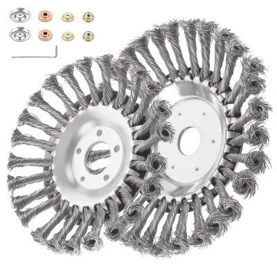 Produktbild von Unkrautbürste Unkrautbürste für Freischneider - 200 x 25,4 mm und 150 x 25,4 mm - Edelstahl - Für Pflastersteinfugen und Abflüsse