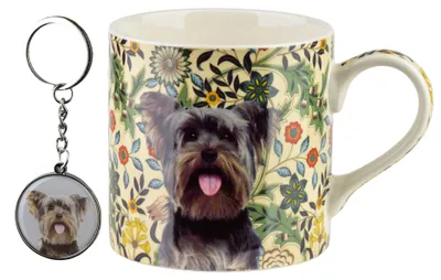 Imagen del producto de Noya Kubek Z Breloczkiem, 380Ml, 9X13X9Cm. Ideal para Yorkies (Yorkshire Terrier)