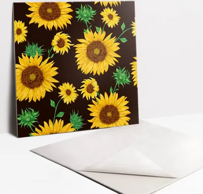 Produktbild von Fliesenaufkleber Set für Bad und Küche - 9 Fliesen Selbstklebend PVC - 30 x 30 - Gelbe Sonnenblumen