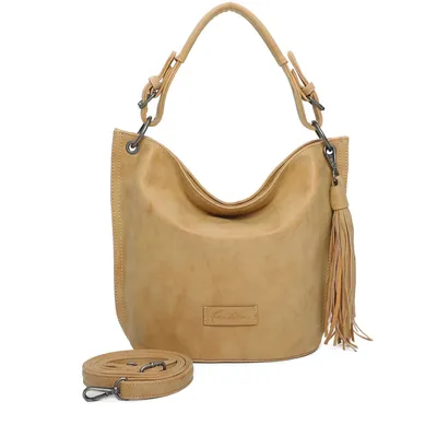 Produktbild von Fritzi aus Preußen Schultertasche Umhängetasche Vintage Fritzi31 Hobo Bag Honey Mustard gelb