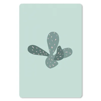 Produktbild von MuchoWow® Mauspad Mousepad Sommer - Kaktus - Blau 18x27 cm - Mousepads - Maus Mat - Pad - Mausunterlage