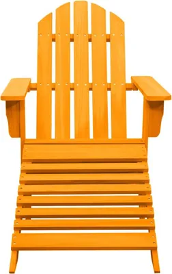 Obrázok produktu pre vidaXL Adirondack záhradné kreslo s podnožkou z masívneho dreva jedľa oranžová