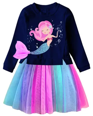 Immagine prodotto di Omgoods - Vestito-maglione per bambine, con paillettes e maniche lunghe, taglia 3-4 anni