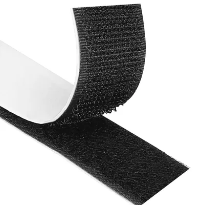 Productafbeelding van Zelfklevende klittenband - Extra sterke klittenbandsluiting - Voor bevestiging - 3 meter lengte, 30 mm breedte, zwart