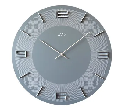 Produktbild von JVD HC34.2 Wanduhr Quarz analog grau rund