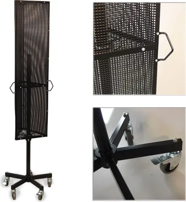 Produktbild von Lochplattenständer mit 3 Lochplatten, RAL9005
