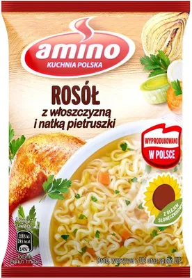 Immagine prodotto di Zuppa istantanea di noodle Amino Rosol al gusto di pollo 59 g