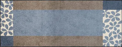 Fußmatte Florita, Grau, 75 x 190 cm, waschbar