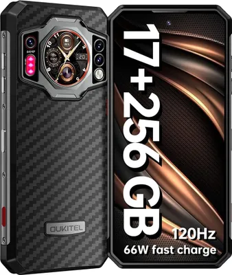 Zdjęcie produktu dla Oukitel WP21, 17,2 cm (6.78"), 12 GB, 256 GB, 64 MP, Android 12, Czarny