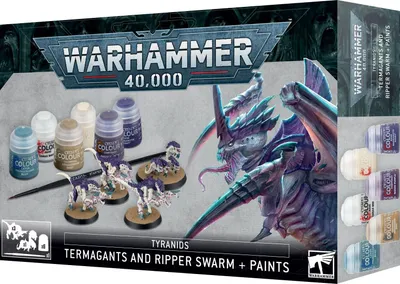 Image de Warhammer 40.000 Tyranids Termagants et Ripper+Paints