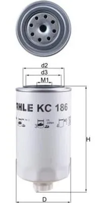 Obrázok produktu pre Palivový filter MAHLE KC 186