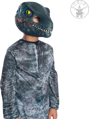 Obrázok produktu pre Jurassic World - Dinosaurier Velociraptor Blue - Maske für Kinder
