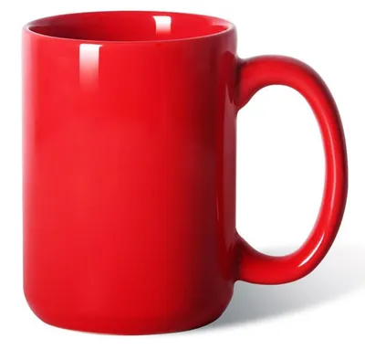 Immagine prodotto di Tazza in Vetroceramica grande con manico, capacità 450 ml, colore rosso