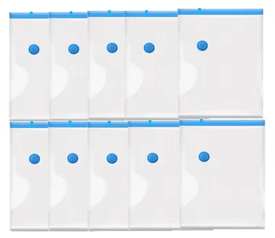Produktbild von Faziango 10x 80*120cm Vakuumbeutel Aufbewahrungsbeutel Vakuum Vacuum Beutel für Kleidung Betten