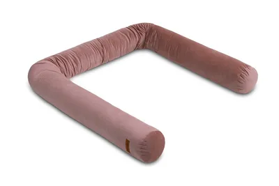 Produktbild von SENSILLO Kinderbett Umrandung 200x15, Bettschlange, Baby Nestchen - Schmutziges Rosa