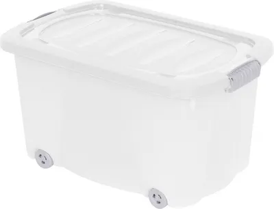 Produktbild von Storage Solutions Aufbewahrungsbox/Box mit Radern - Kunststoff - 60 x 39 x 32 cm