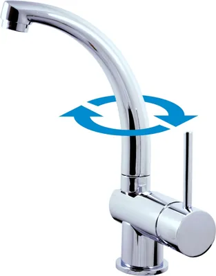 Produktbild von Spültischmischer SEINA schwenkbar in Chrom - 25 cm RAV SLEZAK