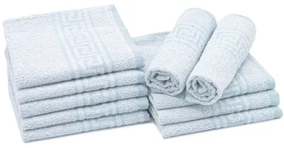 Produktbild von 10er Set Seiftücher, 70% Baumwolle & 30% Polyester, 30x30 cm, blau